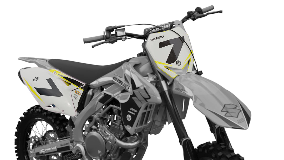 suzuki rm rmz 90's factory number plates