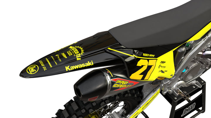 kawasaki kx kxf twisted tea replica graphics kit