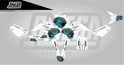 ycf white t-rex graphics kit