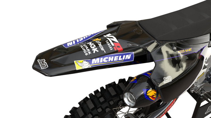 yamaha yz yzf 90's retro black graphics kit