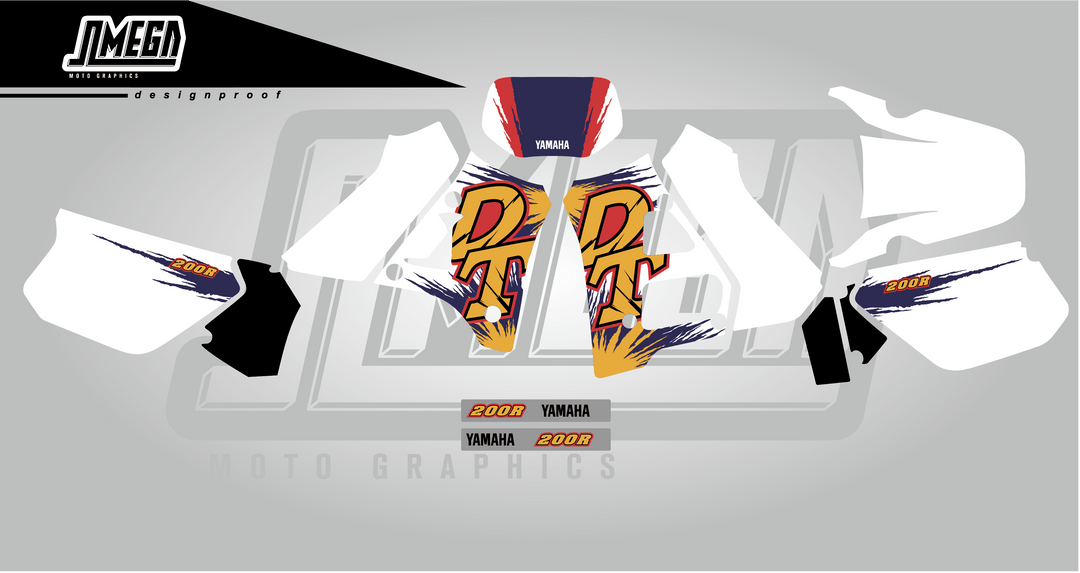yamaha dt200r 1996 graphics