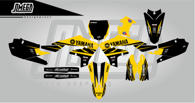 yamaha yzf factory anniversary yellow graphics kit