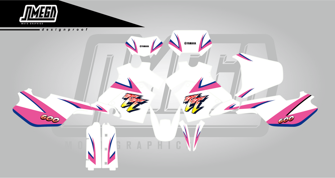 yamaha tt600r pink graphics