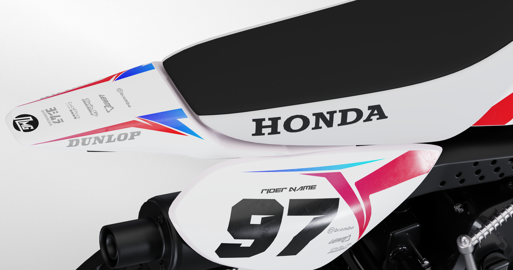 CRF50 Custom graphics kit Omega Moto Graphics