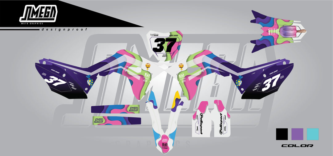 honda cr crf candy shop graphics kit