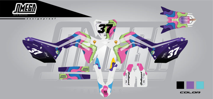 honda cr crf candy shop graphics kit