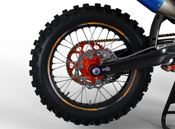 Orange Rim Stickers - Design 3