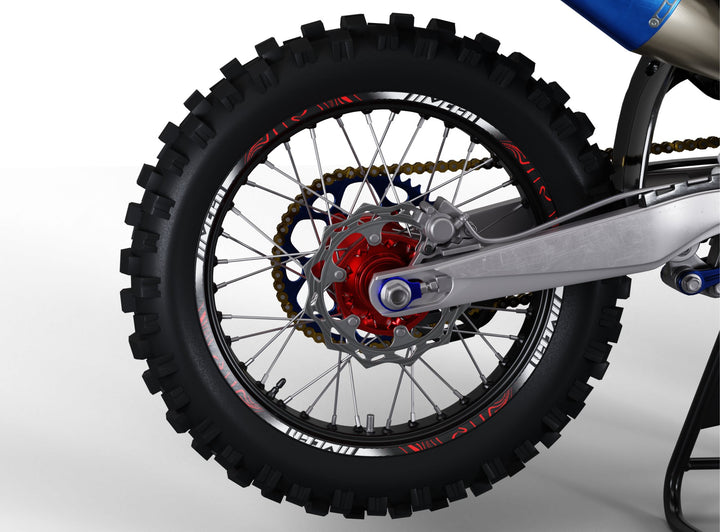 Red Rim Stickers - Design 3