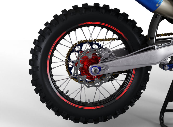 Red Rim Stickers - Design 1