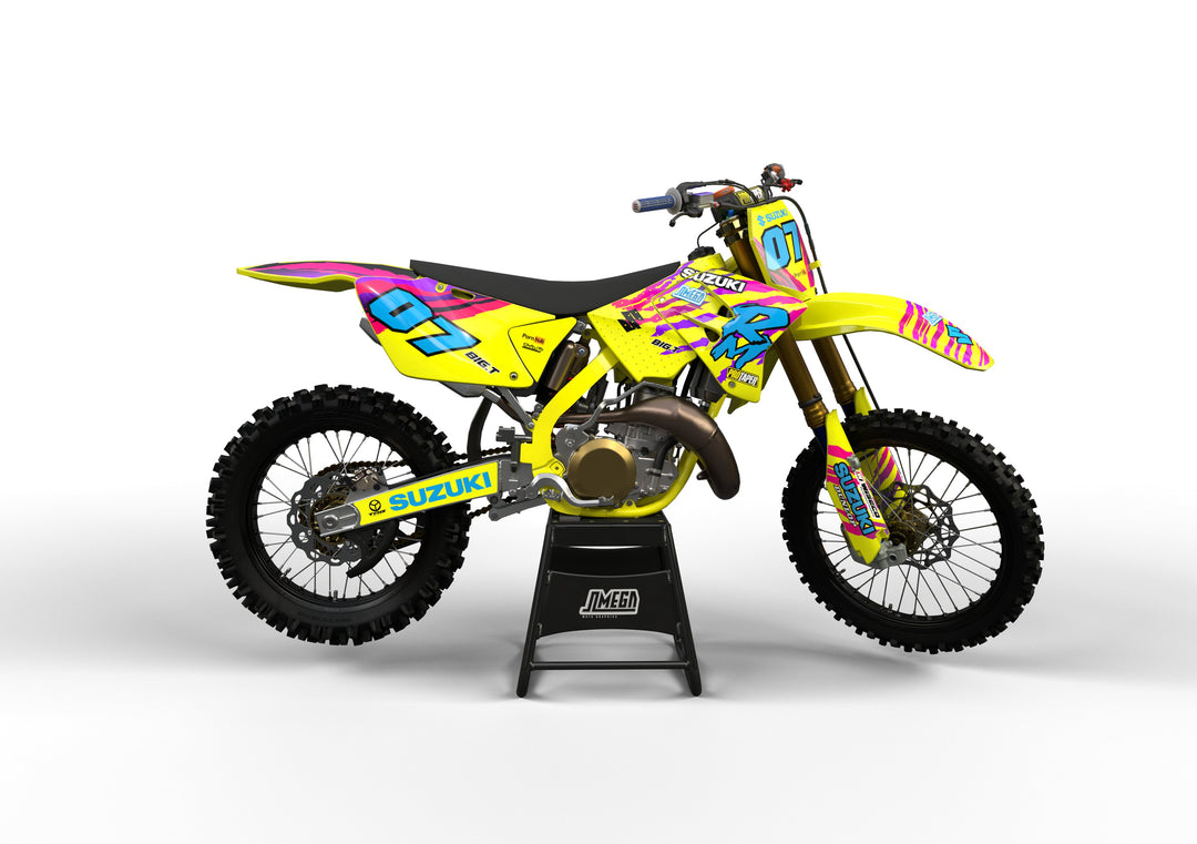 suzuki rm rmz 1996 retro factory graphics kit
