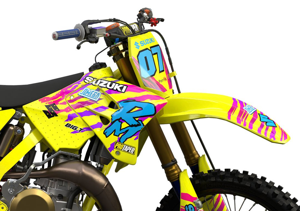 suzuki rm rmz 1996 retro factory graphics kit