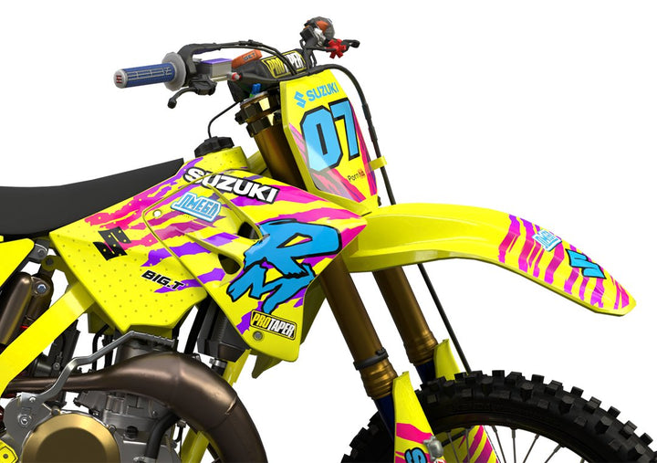 suzuki rm rmz 1996 retro factory graphics kit