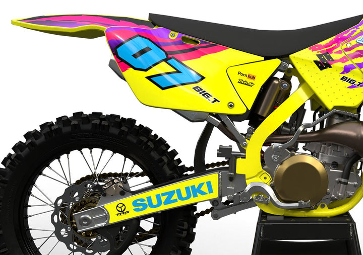 suzuki rm rmz 1996 retro factory graphics kit