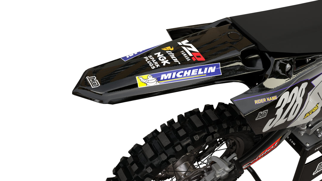 Yamaha Retro Blue Graphics Kit