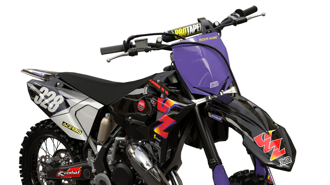 Yamaha Retro Blue Graphics Kit