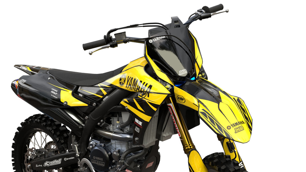 yamaha yzf factory anniversary yellow graphics kit